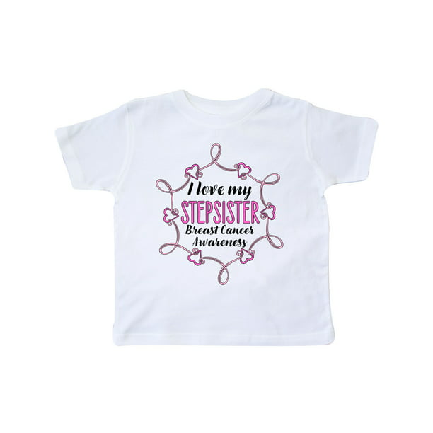Breast Cancer Awareness Baby T-Shirt inktastic I Love My Stepsister 